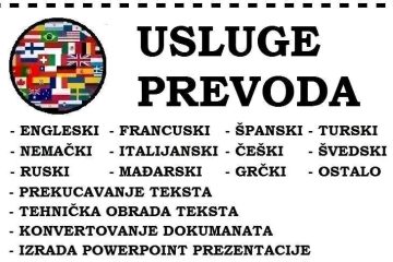 Usluge prevoda za razne jezike poslovne