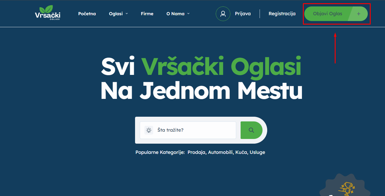 kako besplatno objaviti oglas na vrsacki oglasi rs